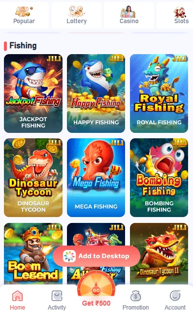 Fishing games